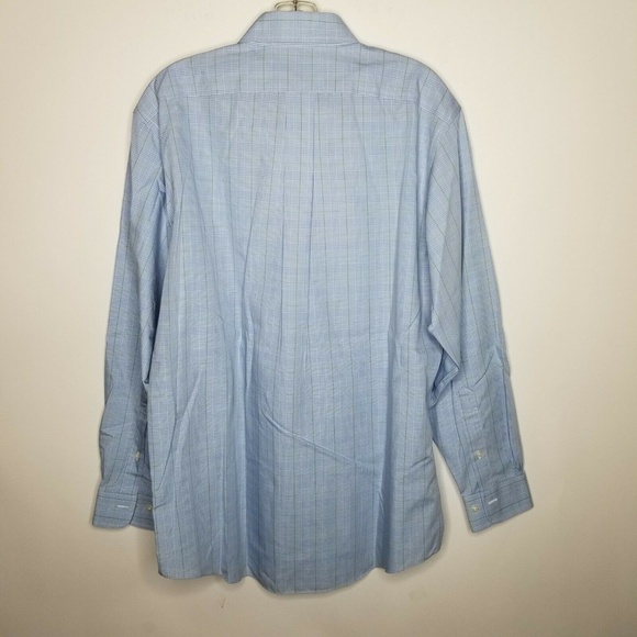 Brooks Brothers 346 Blue Green Stripe Dress Shirt - Picture 2 of 3